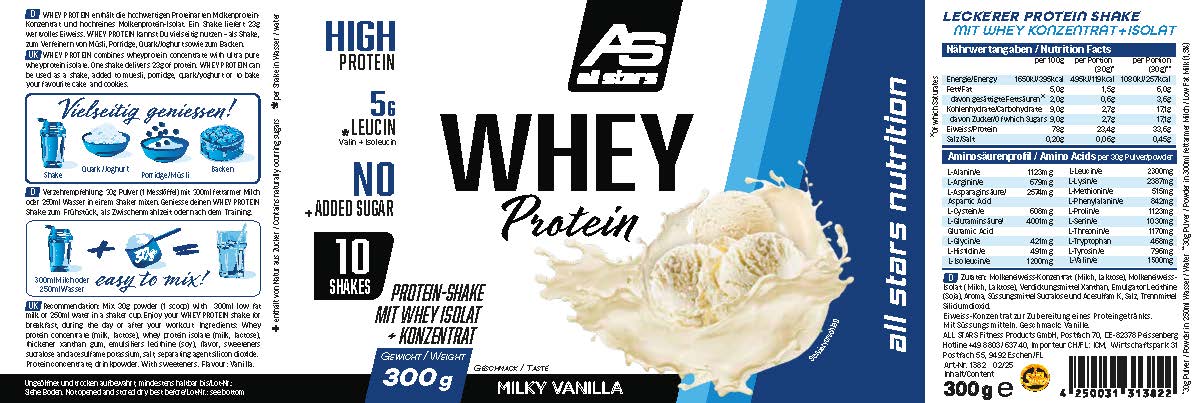Etikett: WHEY PROTEIN_Milky Vanilla_300g_02_25_Screen